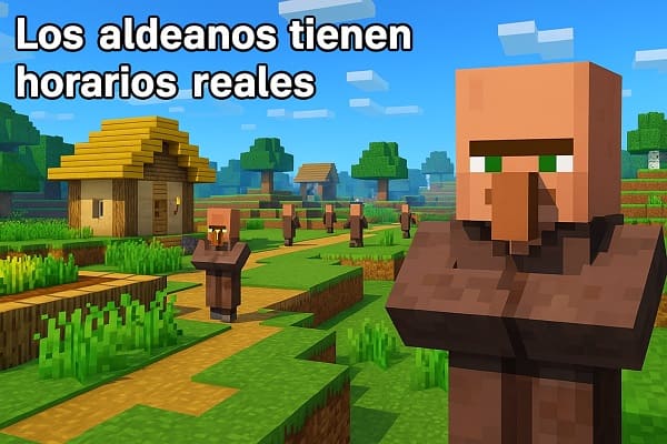 Los aldeanos tienen horarios reales