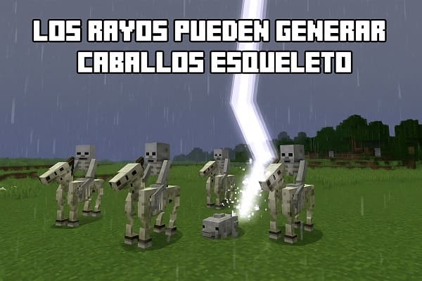 Los rayos pueden generar caballos esqueleto