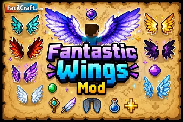 Fantastic Wings Mod: Vuela Libremente en Minecraft Como Nunca Antes