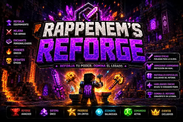 Rappenem’s Reforge Texture Pack para Minecraft