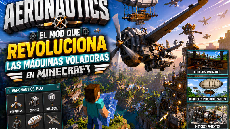 Create Aeronautics: El Mod que Revoluciona las Máquinas Voladoras en Minecraft