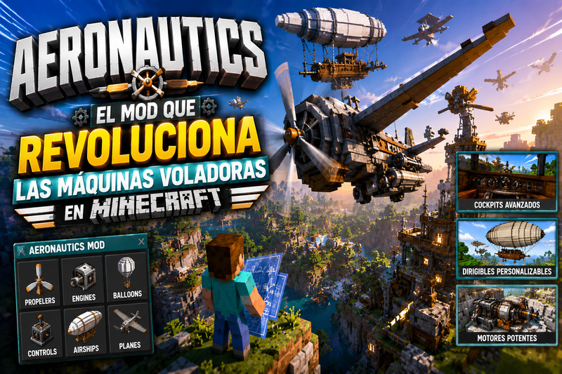 Create Aeronautics: El Mod que Revoluciona las Máquinas Voladoras en Minecraft
