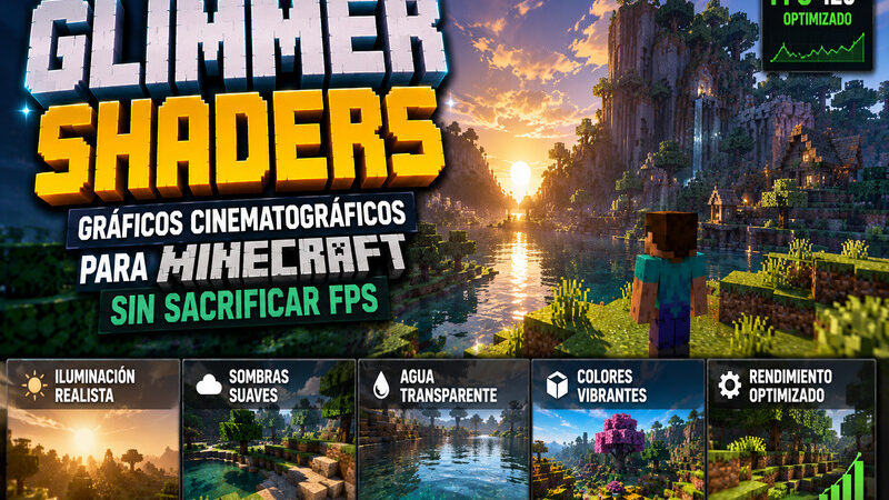 Glimmer Shaders: Gráficos Cinematográficos para Minecraft sin Sacrificar FPS